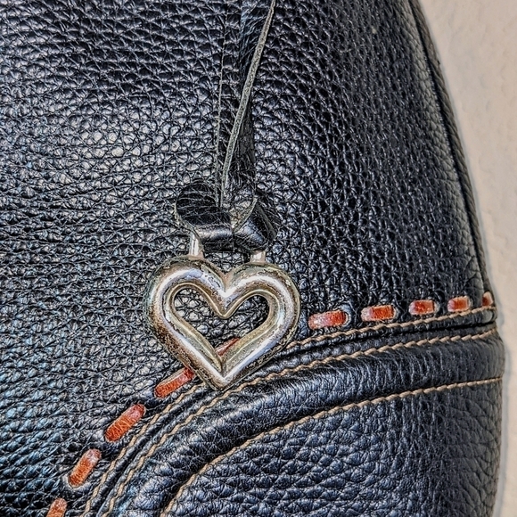 Brighton Black Buckle Shoulder Bag with Braided Strap - Picture 7 of 13